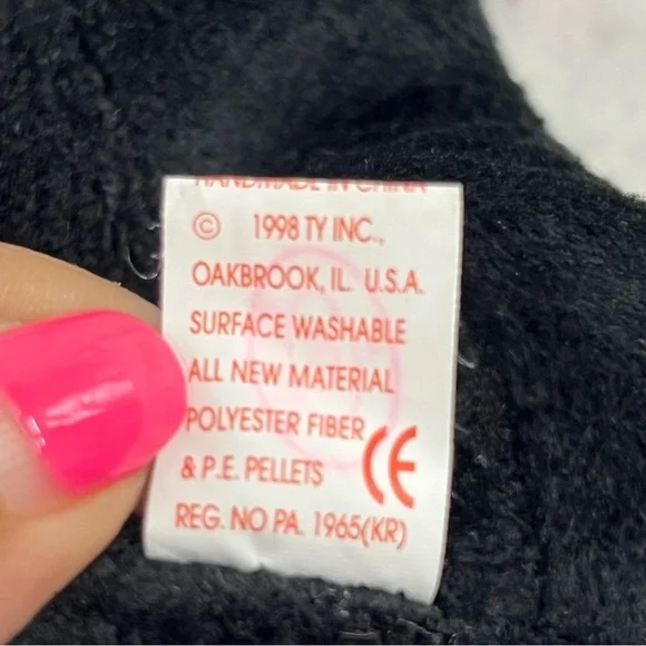 Ty Beanie Babies 1998 rare stamp 307 Poodle Pup Gigi stuffed animal plush toy - Picture 5 of 7